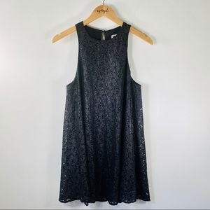 Show Me Your MuMu Ritzy Boho Metallic Lace Sleeveless Dress Black Size Medium